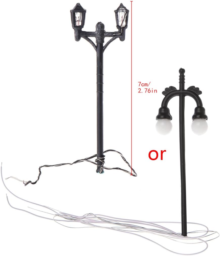 suoryisrty Gardening Tool,Miniature Landscape Street Lamp Road Light Bonsai Lighting Ornament Garden Decor
