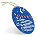 ChalkTalkSPORTS Crew Round Ceramic Ornament | Reindeer and Santa 'TWAS The Night