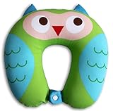 NIDO NEST Kids Travel Neck Pillow - Cute U-Shaped Animal Pillows for Car, Toddlers, Children, Travel, Gifts OWL