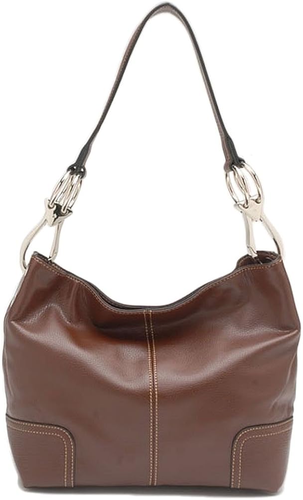 Tosca Classic Medium Shoulder Handbag Style 640 (Brown) Handbags