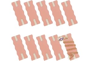 OLYCRAFT 10pcs Portable Tangle-Free Jewelry Organizer 1x2.6x0.1 Inch Rectangle Tangle-Free Necklaces Containers Necklace Card Holder Universal Jewelry Storage Case for Chain Necklaces Jewelry Storage