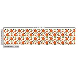 Ambesonne Fox Fabric by The Yard, Forest Fauna and