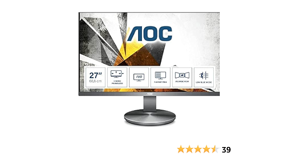 AOC I2790VQ 27 Inch FHD Monitor, 60Hz 