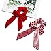 9Pcs Hair Scrunchies Ribbon Bowknot Velvet Elastics Hair Bands Scrunchy Hair Rope Ties Hair Bow Ponytail Holder Accessories for Women Girls