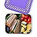 LunchBots Bento Trio Large Stainless Steel Food Container - Three Section Design Holds Sandwich and Two Sides - Bento Lunch Box for Kids or Adults - Dishwasher Safe and BPA-Free – Purple Dots