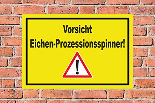 Melis-Folienwerkstatt Schild Eichen-Prozessionsspinner - 15x10cm - 3mm Hartschaum â 20 VAR S00359-122-C – Bild 3