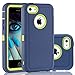 FOGEEK iPhone 5C Case, Dual Layer Anti Slip 360 Full Body Cover Case PC and TPU Shockproof Protective Compatible for Apple iPhone 5C ONLY (Blue/Green)