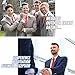 Bundle Monster Mens Skinny Tie Package, Slim Thin Necktie 4pc Set, for Men's Suit Accessories and Business Attire, Complete Set Kit for Weddings, Graduation, Father's Day and Holidays - Red