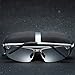 MOORAY Polarized Sunglasses for Men,UV400 Mirrored Lens Sports Glasses,Outdoor Eyewear, Metal Frame Sunglasses(Grey)