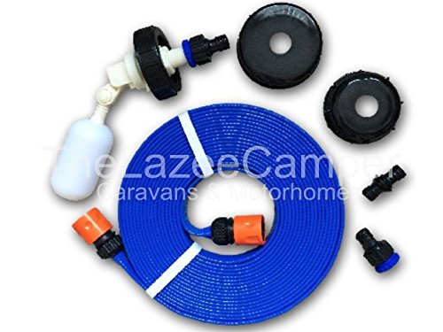 Thelazeecamper Caravan universal FLAT HOSE KIT autofill Mains Water adaptor 5M for AQUAROLL AND SUPERPITCH fast postage lz