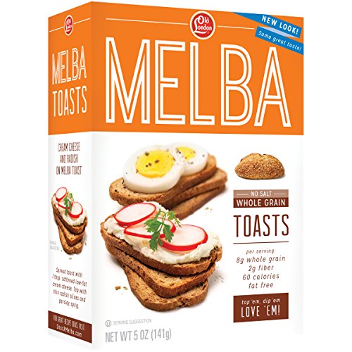 Old London, Melba Toasts, Salt Free Whole Grain, 5 Ounce (Pack of 12)