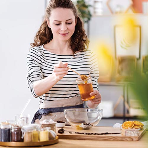 Handmade Wooden Honey Dipper Sticks by BIBI HONEY – 6,5 Inch Wooden Syrup Dippers – Honeycomb Sticks Perfect for Drizzling Honey | Maple Syrup | Chocolate | Caramel - Honey Spoons – 4 Pack … - Thumbnail 4