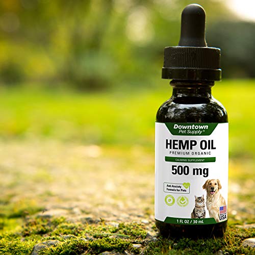 Downtown Pet Supply Hemp Oil for Dogs & Cats Organic Hemp Seed Oil