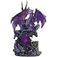 Narygos Blue Iceberg Mother Dragon With Baby Dragons Statue Home Decor Fantasy