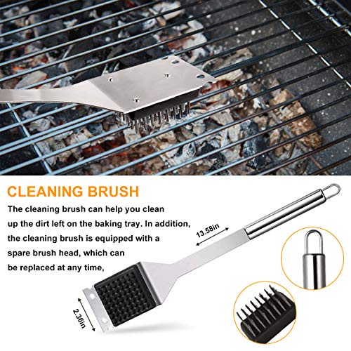 Loytbergs BBQ Tools Set, Grilling Accessories, 27 PCS Stainless Steel Grill Kit, Dad Grilling Gifts, Great Barbecue Utensil Tool for Men Women