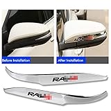 Easy Eagle 2pcs ABS Chrome Rearview Side Mirror Cover Trim Strip Emblems Fit For Toyota RAV4 2013 2014 2015 2016 2017 2018
