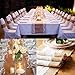 CCTRO Burlap Lace Table Runner 12x108 Inch, Rustic Country Vintage Table Runner for Outdoor Wedding Birthday Party Banquet Decoration (C)