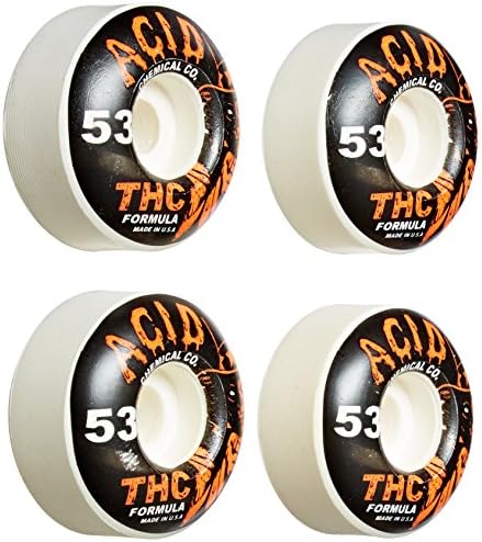 ATM Skateboards THC Formula Wheel, Red, 53mm