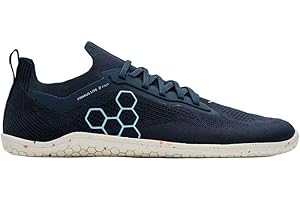 Vivobarefoot Primus Lite Knit Mens Barefoot Shoes | Build Strength, Balance & Mobility | Lightweight for Training & Running | Wide Fit Grounding Shoes | Flexible Knit