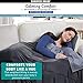 Calming Comfort Reversible Cooling Weighted Blanket by Sharper Image- Dual Sided Viscose Bamboo & Soft Velveteen for Hot & Cold Sleepers, Heavy Blanket for Adults, BPA-Free Microbeads- 12 lbs, Grey