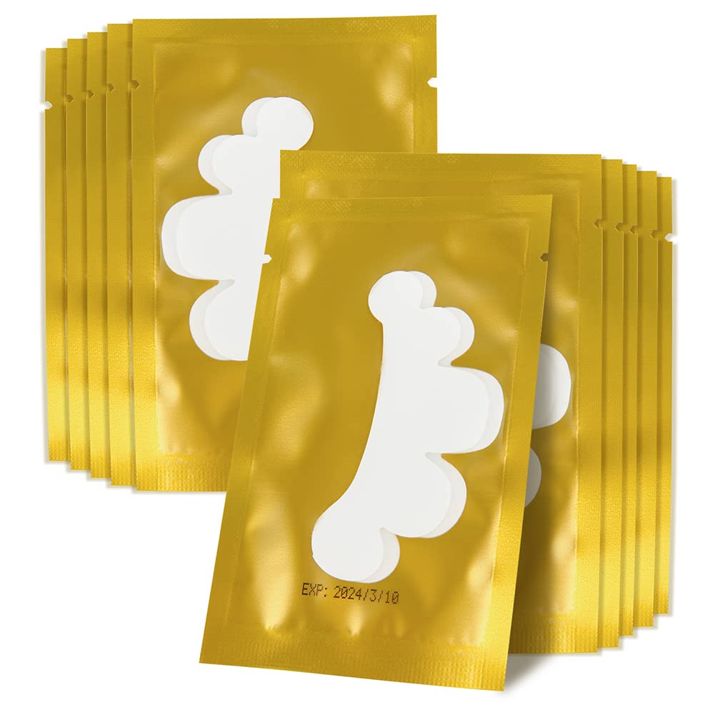 50Pairs Eyelash Extension Pads Under Eye Gel Pads Lash Pads Lint Patches Under Eye Patches Eye Pads for Eyelash Extensions (Flower-Gold) — image 1