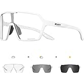 SCVCN Photochromic Cycling Glasses Sport Sunglasses Clear MTB Men Women BMX Running Driving S335