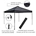 Abba Patio Ft Outdoor Pop up Portable Folding Canopy Instant Shelter with Roller Bag, 10 x 10 Feet, Dark Grey