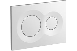 Kohler K-75890-0 Lynk Flush Actuator Plate for 2" x 4" In-Wall Tank and Carrier System, White