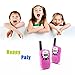 Joylor Durable Walkie Talkies Twin Toy for kids,Easy To Use and Kids Friendly 2-Way Radio 3-5KM Range Interphone Outdoor Camping Hiking - Pink