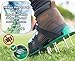 Pre Assembled Lawn Aerator Shoes with 4 Adjustable Straps | Ready to Use Premium Grass Aeration Sandals with Heavy Duty Metal Buckles & Secure Steel Spikes | 4th Strap, Extra Hardware & Instructions