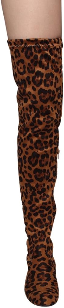 Nature Breeze Womens Stretchy Thigh High Boot