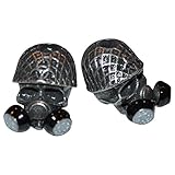 Apocalypse Gas Mask Skull Paracord Bead Twin Pack