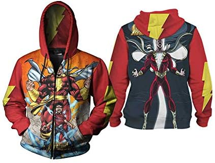 DC Shazam! Fans Art Man TOP Fullprint Sublimation Size S-3XL (T-Shirt, XX-Large)