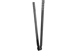 POCREATION Charcoal Tongs, Tough Metal BBQ Tongs, Grill Tongs Collecting and Transporting Charcoal Coal for Fire Pit, 11.8 Inches, Bbq Tools