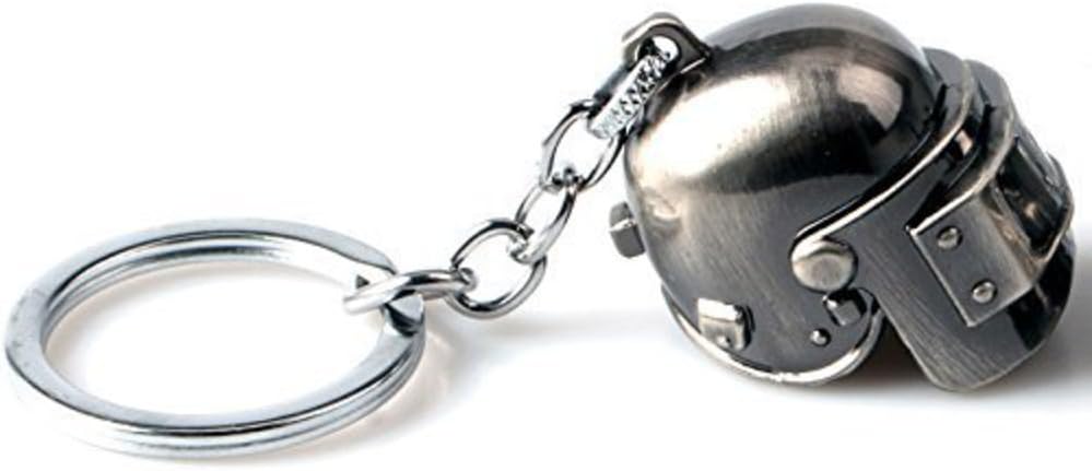 HANDMADE JEWELLERY - PUBG Logo Helmet 3D Pendant PUBG Keychain Charm Souvenir Gifts (1pc - Helmet)
