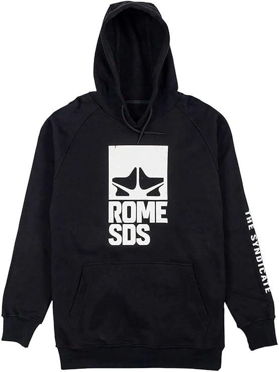 Rome Snowboards Graphic Snowboard Logo Pullover Hoodie Sweatshirt Ropa