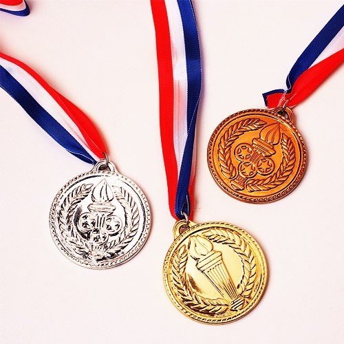 U.S. Toy Gold Medals, Pack of 12, 1.5-Inch