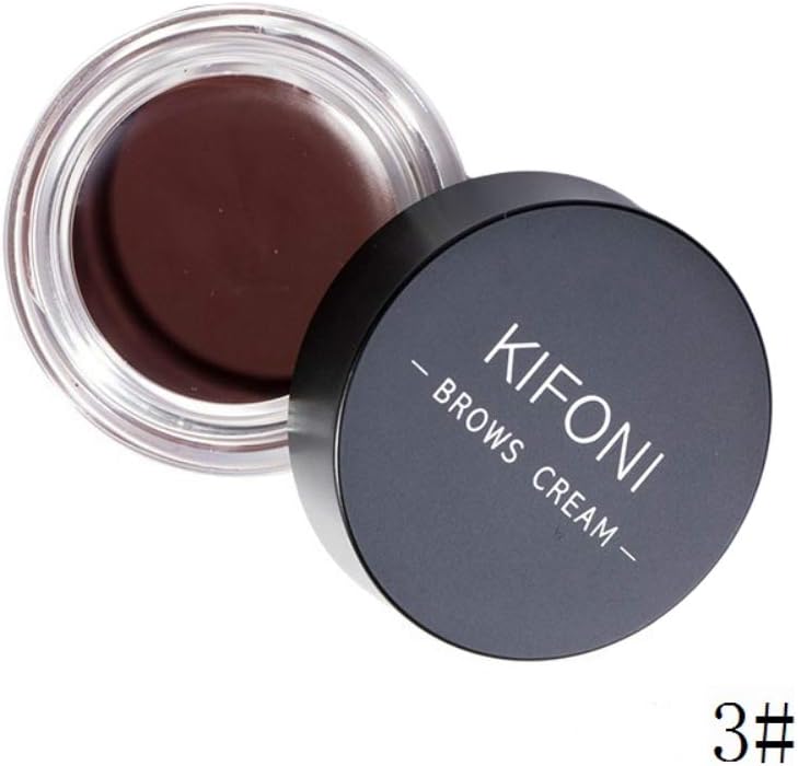 Yiitay Eyebrow Gel Brow Pomade Eyebrow Cream with Eyebrow Brush, High Tint Long Lasting Waterproof Professional Beauty Makeup Cosmetics (5 Colors for You Choose)