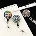 HEYGOO Vintage-Inspired Retractable Badge Reel Clip,Name Card Badge Holders(3 Pack)