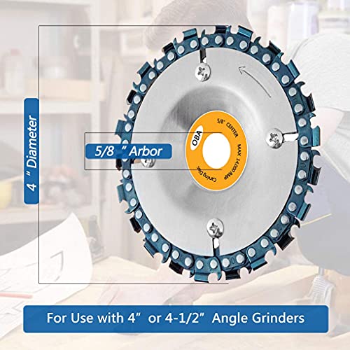OBA Wood Carving Disc Stump Remover Stump Grinder for 4'' or 4"1/2