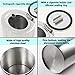 Newness Car Ashtray, [Upgraded, Detachable Body, Sealing Lid], Stainless Steel Car Ashtray with Lid, Cigarette Ashtray for Car, Auto, Ash Holder for Smokers, Desktop Smoking Ash Tray for Home Office