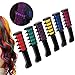 Coosa 6pcs Hair Chalk Disposable Instant Lasting Comb Dye Shimmer Temporary Hair Color Cream for Halloween Dressing Party Fans Cosplay DIY