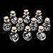 OULII 10pcs Glass Bottles Jars Glass Wish Bottles Message Bottles with Cork Wish Note Craft Bottle, Winebottle Shape, Clear