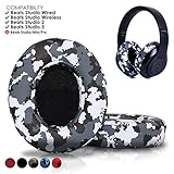Beats Replacement Ear Pads by Wicked Cushions - Compatible with Studio 2.0 Wired/Wireless and Studio 3 Over Ear Headphones by Dr. DRE ONLY (Does NOT FIT Solo) (Snow Camo)
