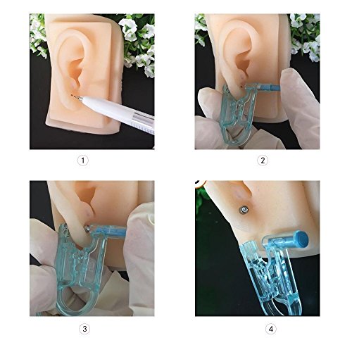 Ear Piercing Gun NYKKOLA Disposable Safety Ear Piercing Gun Unit Tool
