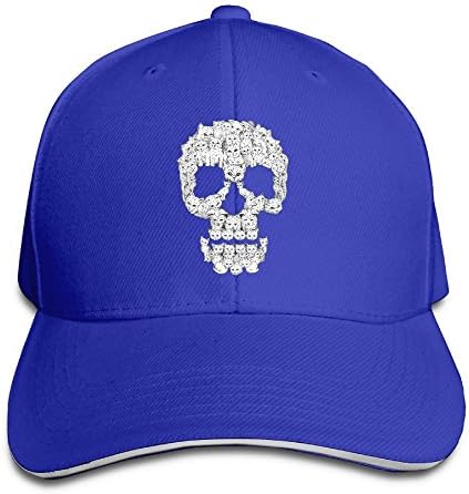 Nnklnksdd Cat Skulls Black Baseball Cap, Adjustable Spire Trucker Cap.