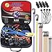 Bison Gear Premium Bungee Cords with Hooks - UV Resistant Heavy Duty Cords with Non-Scratch Hooks, Including Mini Cords, Tarp Clips and Bungee Ties, Multi Use (28 Piece Set)