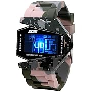Kids Digital Watches, Children Waterproof Watch with Luminous Alarm Chronograph LED Electronic Outdoor Sport Wrist Watches for Boy Girl Age 5-13 (pink)