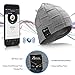 Bluetooth Beanie Hat, Topple Wireless 4.1 Superior Headphone Beanie Hat with HD Stereo Earphone Speaker Mic,Unisex Washable for Men Women Winter Outdoor Fitness Grey