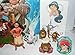 Disney Moana Movie Deluxe Figure Toy Set of 14 with Figures, a sparkle Ring and Tattoo Sheet Featuring the newest Disney Princess Moana, Demigod Maui and Many More! by Princess Toy